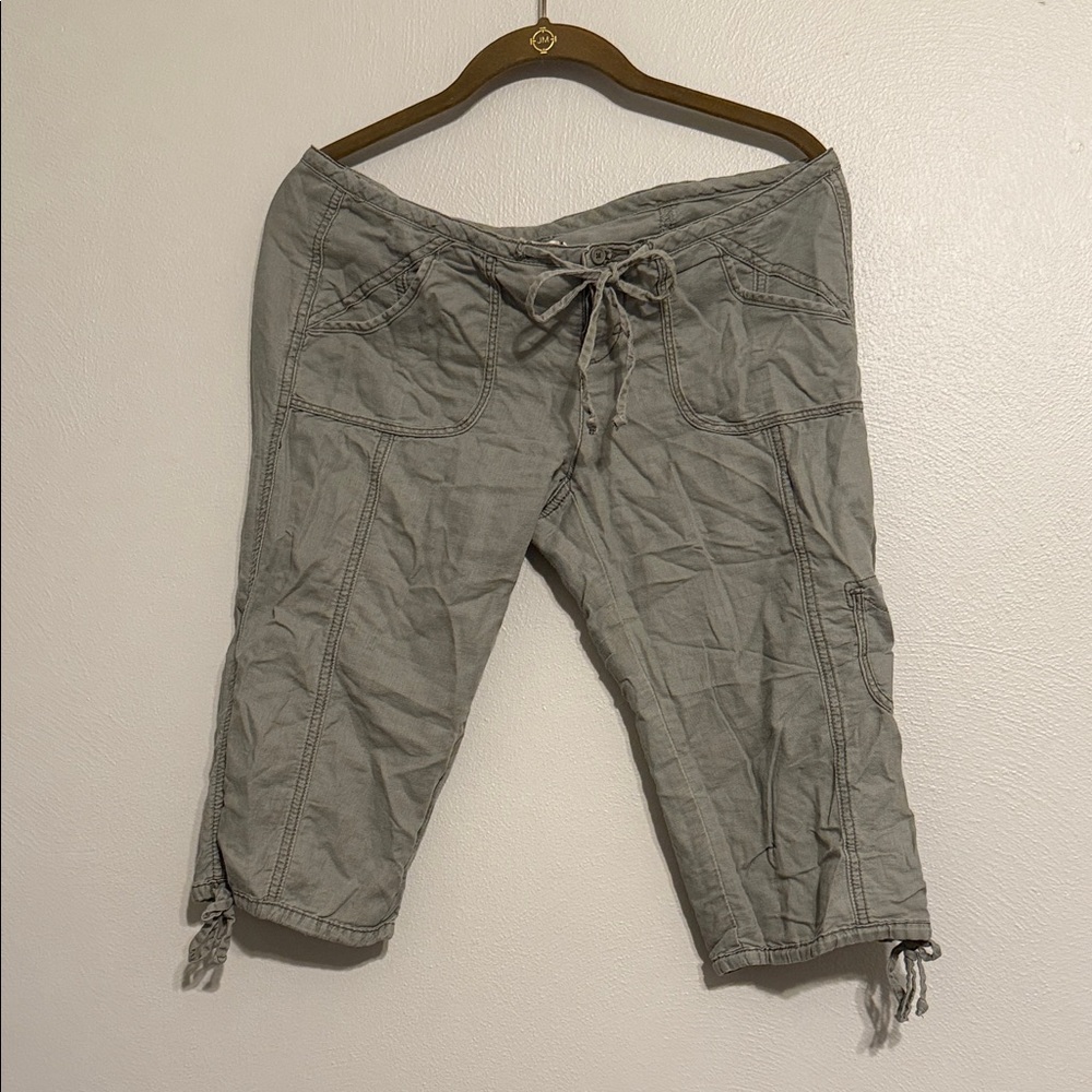 Hollister Light Gray Drawstring Pants